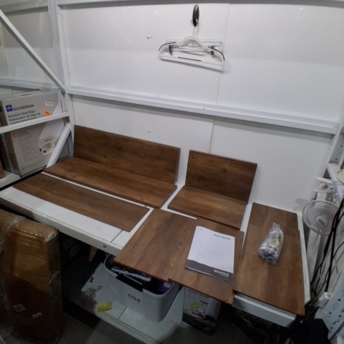 VASAGLE SHOE STORAGE BENCH WITH 6 COMPARTMENTS AND ADJUSTABLE SHELVES - 300LB CAPACITY - HONEY BROWN (MODEL: LSB036K01) image 2