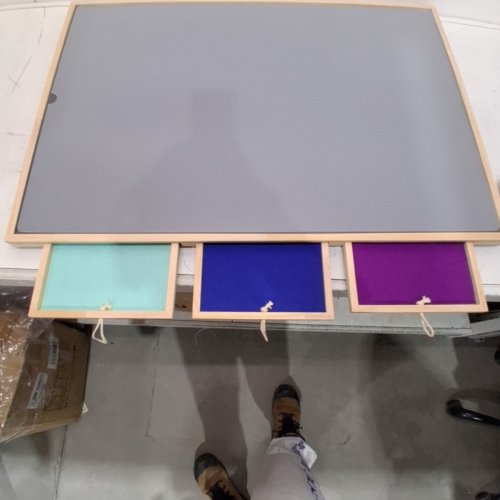LAVIEVERT 2-IN -1 TILTING & ROTATING PUZZLE BOARD WITH 6 COLORED DRAWERS & COVER - UP TO 1500PC - 36" X 25" - PINEWOOD - (MODEL: ‎WGPTB046) image 4