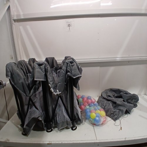 SPRX FOLDABLE PLAYPEN WITH MAT & TRAVEL BAG - 50" X 50" - GREY/ANIMALS (MODEL: BP-G1-50*50) image 2