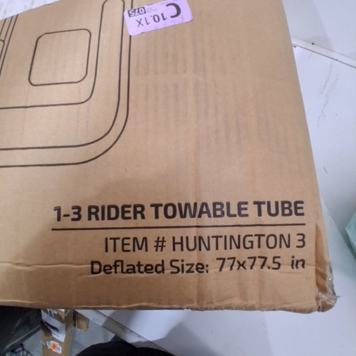 SWONDER INFLATABLE TOWABLE TUBE - 77" X 77.5"1 - TEAL/ORANGE (ITEM: HUNTINGTON 3) image 2