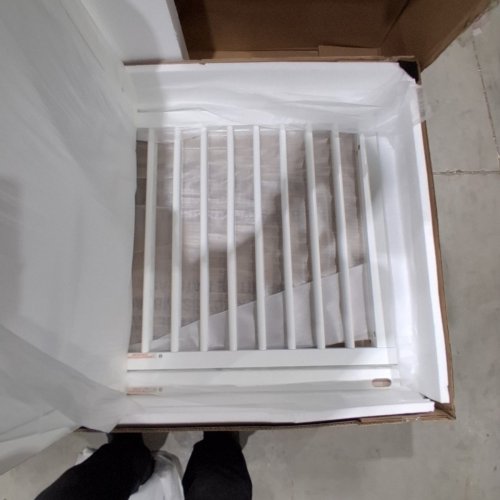 STORKCRAFT EQUINOX 3-IN-1 CONVERTIBLE CRIB WITH UNIQUE MODERN STRUCTURE - WHITE/GREY (MODEL: 31102501) image 6