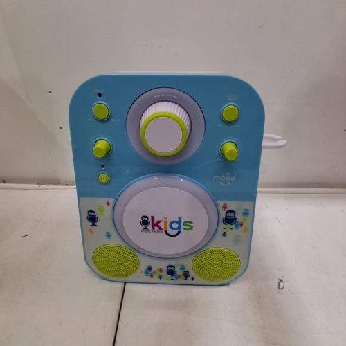 KID'S SINGING MACHINE SING-ALONG BLUETOOTH MUSIC PLAYER WITH MICROPHONE - BLUE, PINK AND WHITE (MODEL: SHK250B) image 3