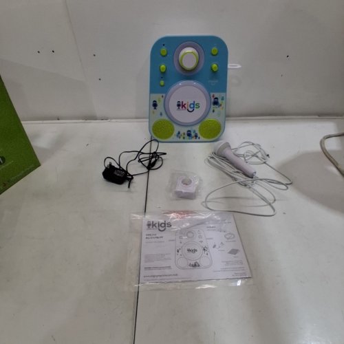 KID'S SINGING MACHINE SING-ALONG BLUETOOTH MUSIC PLAYER WITH MICROPHONE - BLUE, PINK AND WHITE (MODEL: SHK250B) image 6