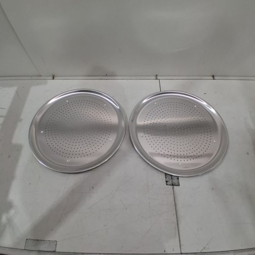 2PK NORDIC WARE AIR CRISP PERFORATED PIZZA PAN - 16" - ALUMINUM (MODEL: 46011AMZM) image 2