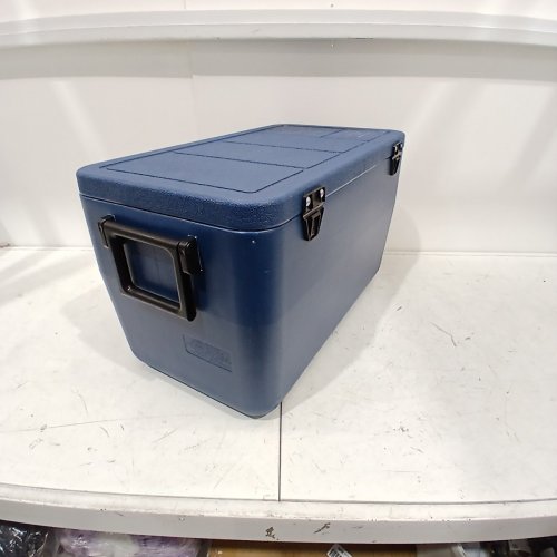 COLEMAN CHILLER PORTABLE INSULATED HARD COOLER WITH HEAVY DUTY HANDLES - 48QT - DARK BLUE (MODEL: 2226955) image 4