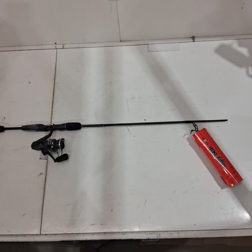 UGLY STIK SPINNING FISHING ROD AND REEL - 5FT6"; 6-12 LBS LINE; 1/8-5/8 OZ LURE - BLACK / BLUE (MODEL: USGXYLESP562M) image 4