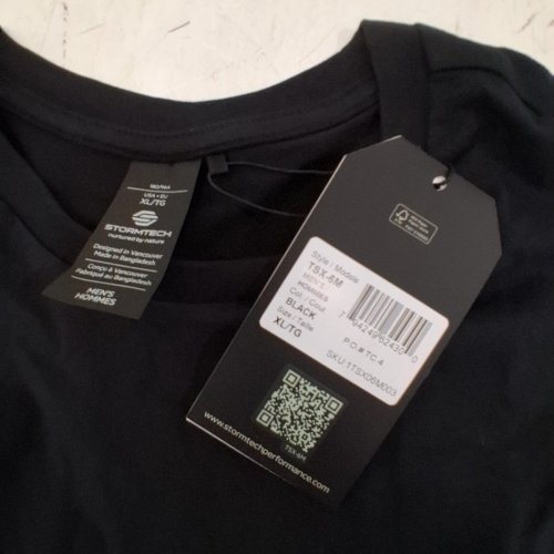 MEN'S STORMTECH CUSTOM 'SHORLINE CONSTRUCTION' T-SHIRT - EXTRA LARGE - BLACK image 3