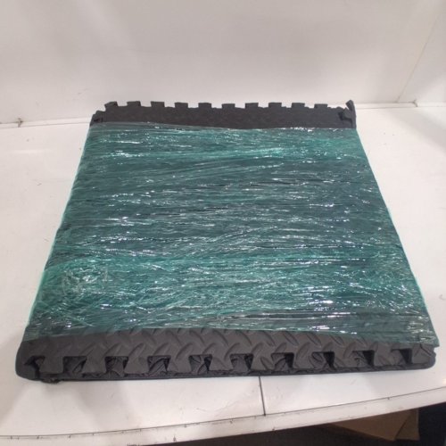 6PK CAP BARBELL EXERCISE MATS - 24" X 24" X 1/2" - BLACK (MODEL:MT-2206AM) image 2
