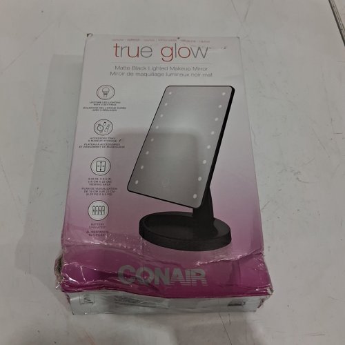 CONAIR TRUE GLOW LIGHTED MAKEUP MIRROR - MATTE BLACK (MODEL: BEP1WC) image 7