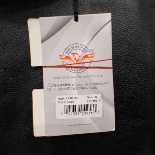 MENS MILWAUKEE LEATHER CLUB STYLE '2 IN 1' ZIPPER VEST WITH FULL SLEEVE HOODIE AND QUICK DRAW POCKET - EXTRA-LARGE - BLACK (STYLE: LKM3714) image 3