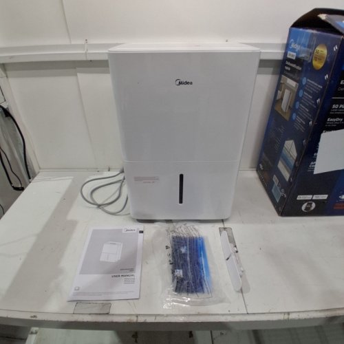 MIDEA ENERGY STAR CERTIFIED DEHUMIDIFIER WITH REUSABLE AIR FILTER AND APP CONTROL - 4500 SQ. FT - 28.4 L - WHITE (MODEL: MAD50C1AWS) image 4