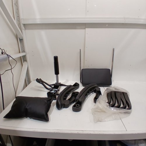 BOX DESIGNLAB ERGONOMIC OFFICE CHAIR WITH FLIP UP ARMRESTS, ADJUSTABLE HEIGHT AND ROCKING FUNCTION - BLACK (MODEL: A-032) image 3