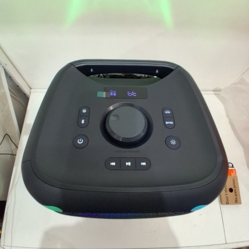 ONN. GEN 2 LARGE WIRELESS BLUETOOTH PARTY SPEAKER WITH LED LIGHTING - GREYSTONE (MODEL: 100094813) image 4