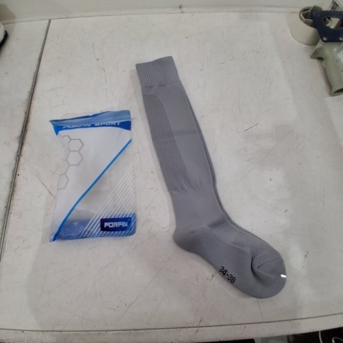 YOUTH PORFIN LONG COMPRESSION SOCKS -34-38 - GREY image 2