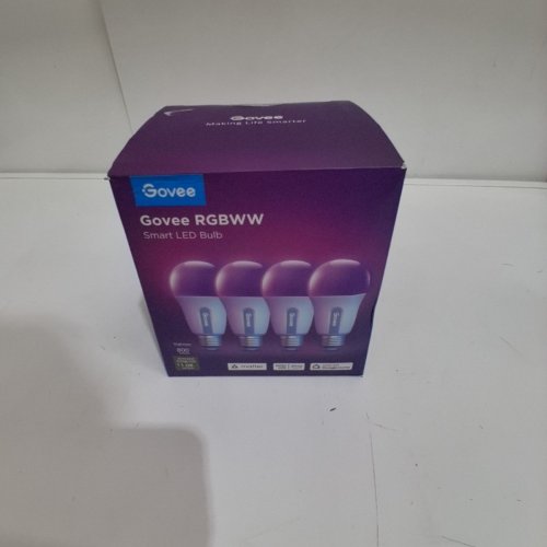 4PK GOVEE RGBWW SMART LED BULBS, COMPATIBLE WITH GOOGLE HOME, ALEXA, IFTTT, AND GOVEE HOME APP - 800LM, 2700K-6500K (MODEL: H6008) image 3