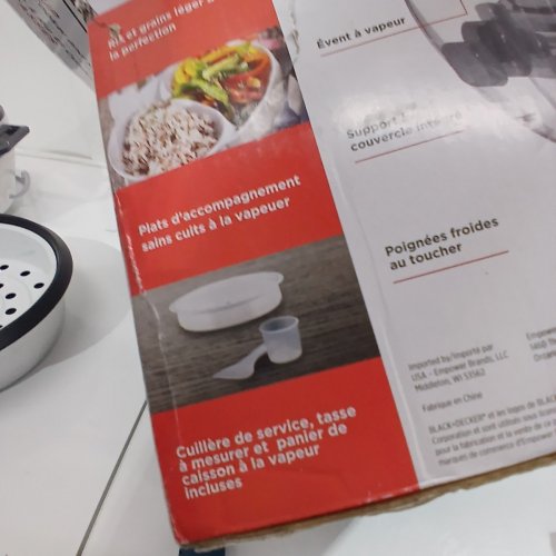 BLACK+DECKER RICE COOKER AND STEAMER - 6 CUP - WHITE (MODEL: RC506C) image 5