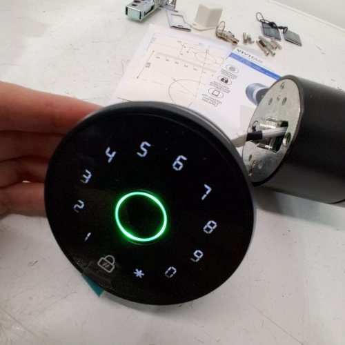 VIVITAR SMART DEADBOLT LOCK - BLACK / SILVER (MODEL: HA003-BLKSIL-FR-2) image 2