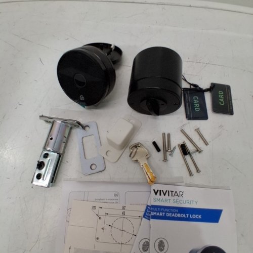 VIVITAR SMART DEADBOLT LOCK - BLACK / SILVER (MODEL: HA003-BLKSIL-FR-2) image 5