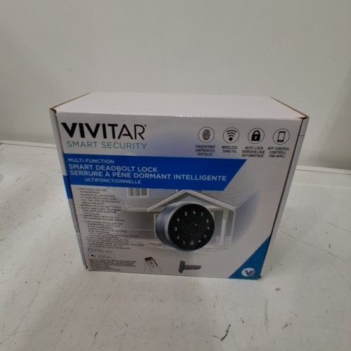 VIVITAR SMART DEADBOLT LOCK - BLACK / SILVER (MODEL: HA003-BLKSIL-FR-2) image 6