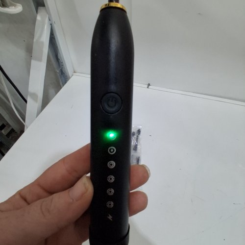 SONIC ELECTRIC TOOTHBRUSH WITH 6 BRUSH HEADS - BLACK (MODEL: X-3) image 2