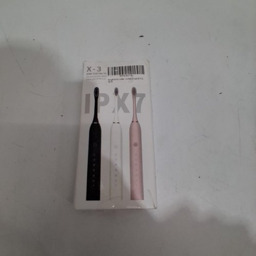 SONIC ELECTRIC TOOTHBRUSH WITH 6 BRUSH HEADS - BLACK (MODEL: X-3) image 4