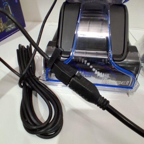 BISSELL POWERCLEAN POWERFUL & LIGHTWEIGHT TURBOBRUSH PET UPRIGHT CARPET CLEANER - 120V - BLUE - (MODEL:3939C) image 2