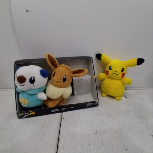 3PK POKEMON STUFFED ANIMAL TOYS - ASSORTED COLOURS (MODEL: 1851499) image 2