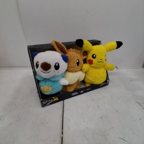 3PK POKEMON STUFFED ANIMAL TOYS - ASSORTED COLOURS (MODEL: 1851499) image 3