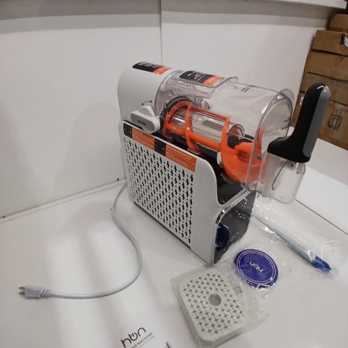 HBN NO ICE NEEDED SLUSHIE FROZEN DRINK MAKER MACHINE WITH 6 PRESET FUNCTIONS - 88 OZ - 220W, 110-120 V - WHITE (MODEL: CP-UBS-800/SM-800) image 9