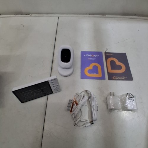 JEEBER 2-WAY AUDIO 1080P BABY MONITOR WITH TEMPERATURE SENSOR - 3050MAH - WHITE (MODEL:VB619) image 2