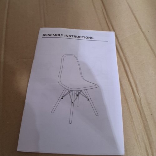 4PK LACOO PLASTIC SHELL SIDE ACCENT CHAIR WITH WOODEN LEGS - 300LBS MAX - BLACK/WOOD - (MODEL: V-LC7000B-4) image 7