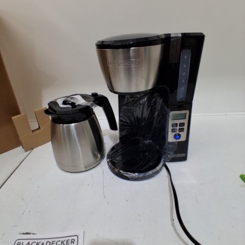BLACK+DECKER THERMAL CARAFE PROGRAMMABLE COFFEEMAKER/COFFEE MACHINE - 3QT - STAINLESS STEEL/BLACK (MODEL: ‎CM2046SC) image 3