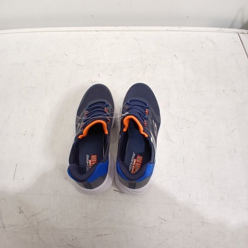 BOYS SKETCHERS BOUNDER-BRISK BURST SNEAKER - SIZE 4 - BLUE/ORANGE (STYLE: 2001661) image 2