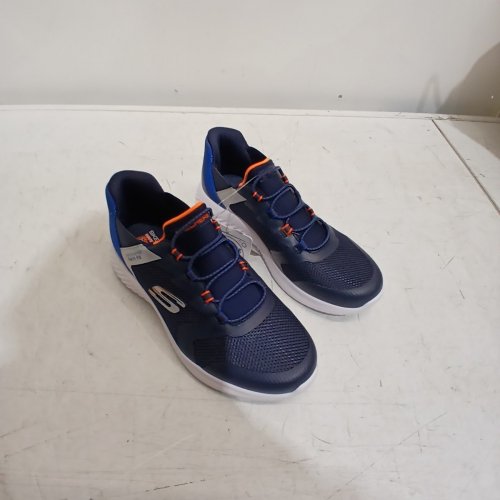 BOYS SKETCHERS BOUNDER-BRISK BURST SNEAKER - SIZE 4 - BLUE/ORANGE (STYLE: 2001661) image 3
