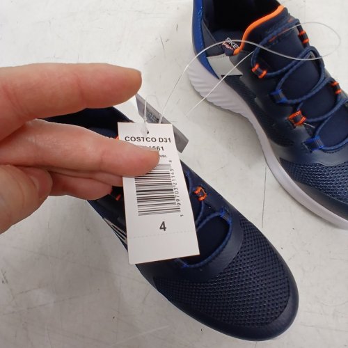 BOYS SKETCHERS BOUNDER-BRISK BURST SNEAKER - SIZE 4 - BLUE/ORANGE (STYLE: 2001661) image 4