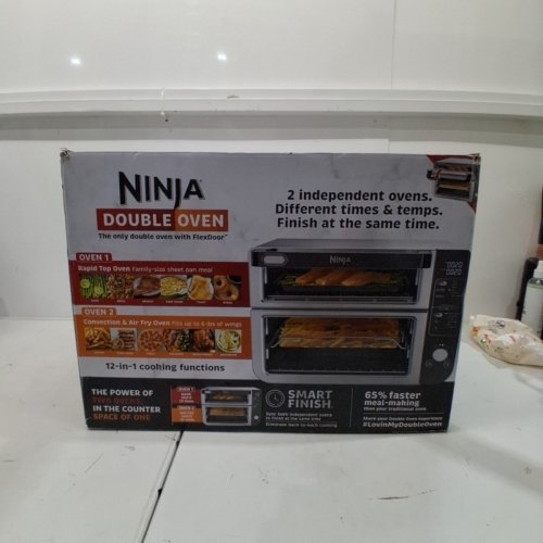 NINJA 12-IN-1 DIGITAL DOUBLE OVEN WITH FLEXDOOR, FLAVOURSEAL & SMART FINISH TECHNOLOGY - STAINLESS STEEL (MODEL: DCT401C) image 4