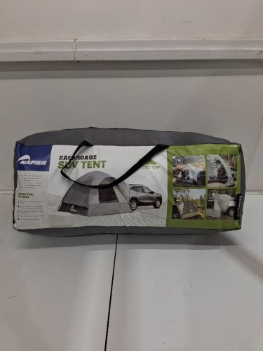 NAPIER BACKROADZ 5-PERSON SUV TENT - 10FT X 10FT X 7FT - BLACK/LIME GREEN (MODEL: 19100) image 2