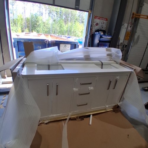 NORTHRIDGE BATHROOM BENTLEY BAY VANITY 2 DOORS AND 2 DRAWERS - 72" - WHITE (MODEL: 9V332V72-2) image 3