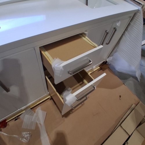 NORTHRIDGE BATHROOM BENTLEY BAY VANITY 2 DOORS AND 2 DRAWERS - 72" - WHITE (MODEL: 9V332V72-2) image 5