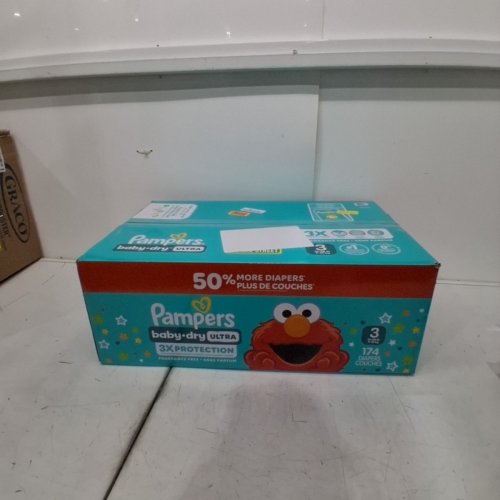 157PK PAMPERS BABY DRY ULTRA DIAPERS - SIZE 3 (16-28 LBS) - ELMO image 4