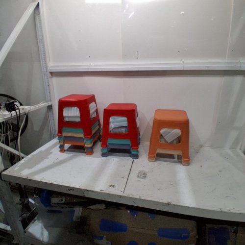 10PK STACKABLE CLASSROOM STOOLS FOR CLASSROOM, SCHOOL, KINDERGARDER, HOME - 13" X 10" - MULTICOLOR (MODEL:3061514210) image 2