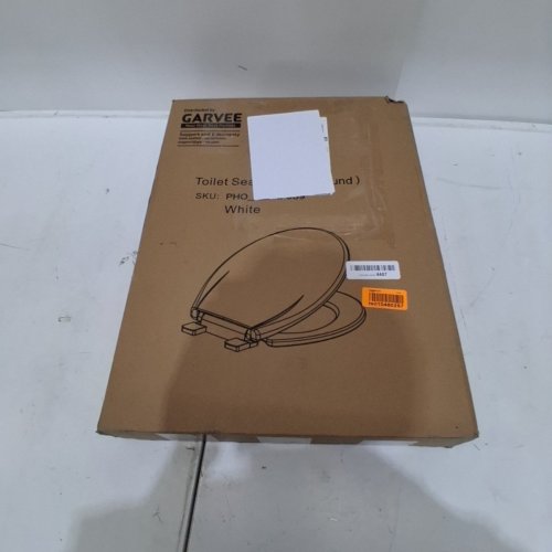 GARVEE SOFT CLOSE COMFORTABLE ERGONOMIC DESIGN TOILET SEAT - ROUND - 17'' - WHITE (MODEL: PHO_11GXF0S9) image 4