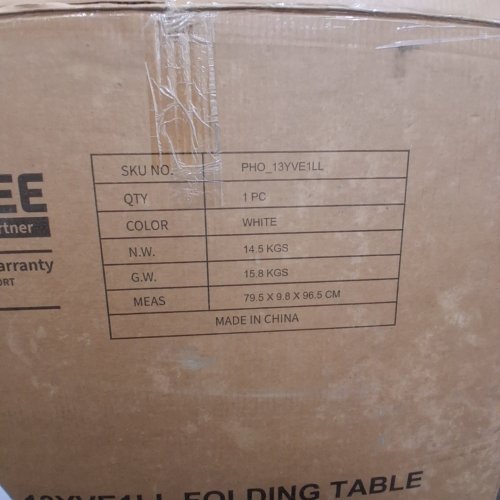 GARVEE FOLDING TABLE - 6FT 300 LBS - WHITE image 4