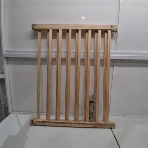 EVENFLO TOP OF STAIRS-STYLE EXTRA TALL GATE - TAN WOOD (MODEL: 10500) image 3