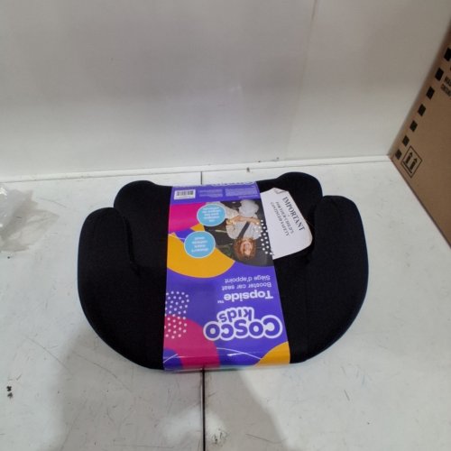 COSCO KIDS TOPSIDE LIGHTWEIGHT BACKLESS BOOSTER CAR SEAT - 100LBS CAPACITY - BLACK (MODEL: 22976C-BLK6) image 3