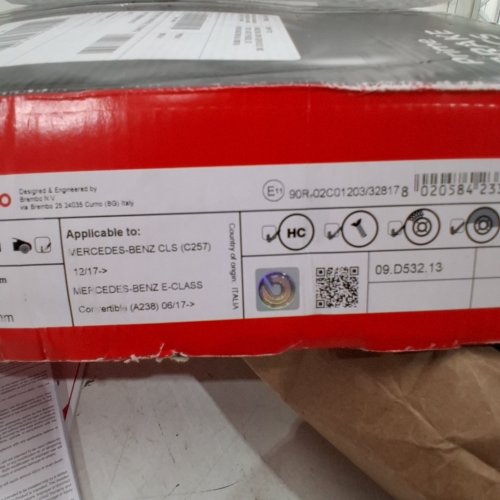 BREMBO PRIME DISC BRAKE ROTOR FOR SELECT 2017-2022 MERCEDES-BENZ VEHICLES (MODEL: 09.D532.13) image 4