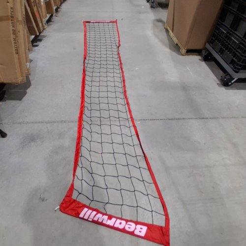 BEARWILL FREESTANDING VOLLEYBALL NET WITH CARRY BAG - 12FT - RED/BLACK image 2