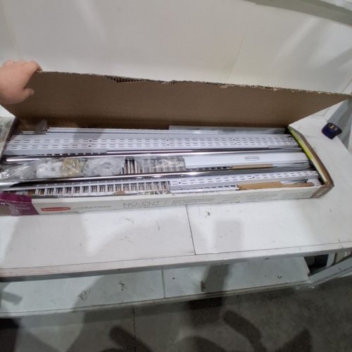 RUBBERMAID CONFIGURATIONS 4FT-8FT DELUXE CUSTOM CLOSET KIT, TITANIUM - (MODEL:3H89) image 2