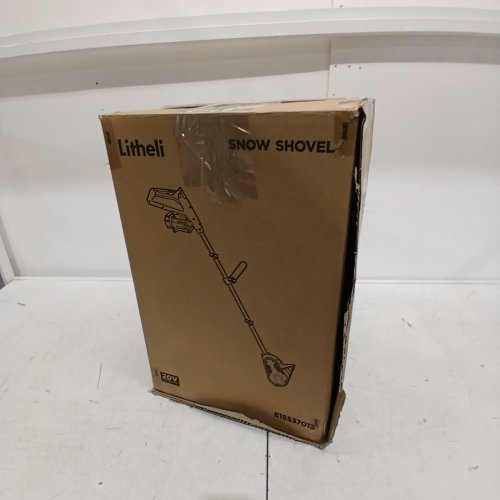 LITHELI 20V CORDLESS SNOW SHOVEL, CLEARS 12" WIDE UP TO 8.8LBS - GREEN/WHITE (MODEL: D10101150) image 4