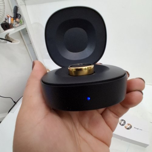UNISEX RINGCONN GEN 2 SMART RING WITH SLEEP APNEA MONITORING, STRESS, HEART RATE & WOMEN'S HEALTH TRACKER - ANDROID & IOS COMPATIBLE - SIZE 7 - ROYAL GOLD (MODEL: RCA-01) image 2